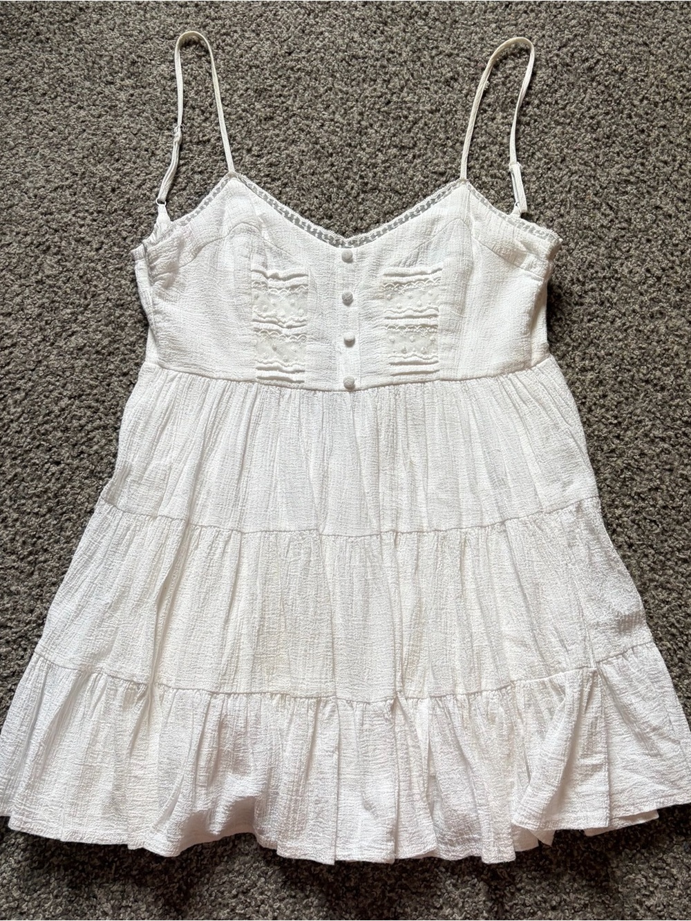 Princess Polly white flowy dress size 4